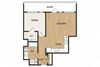 1 Bedroom A5 Floor Plan – Aura Burnside